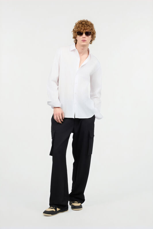 JC Chemise Unie Blanc UFM009-UF104