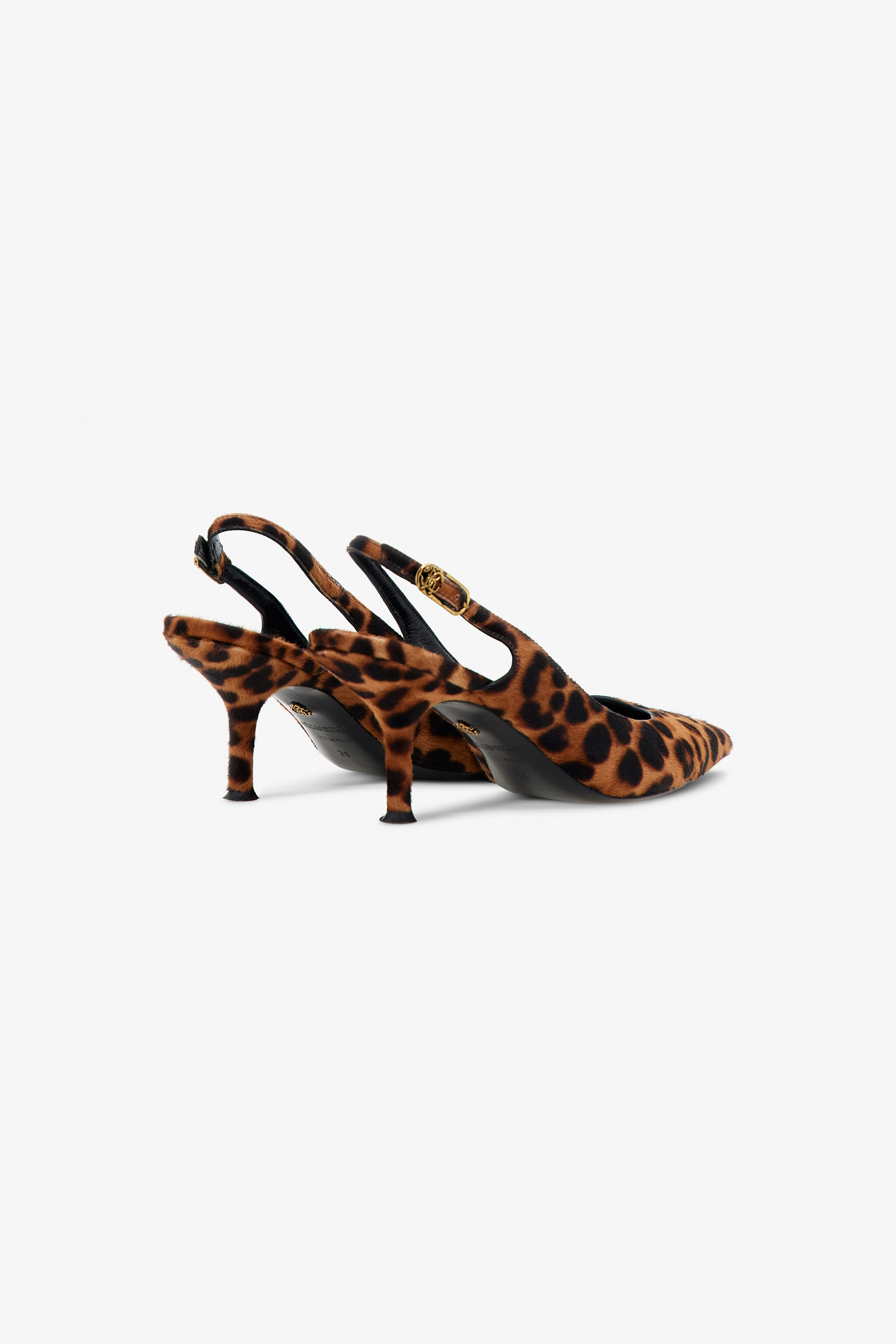 RC Décolleté Slingback Stampa Leopardo Marrone TKS043-PZA92