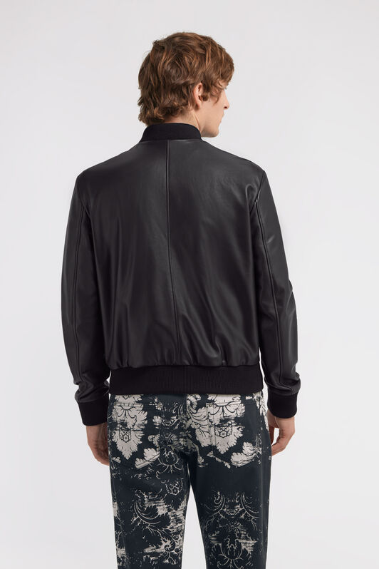 RC Bomber leather jacket Schwarz TRP860-PN002