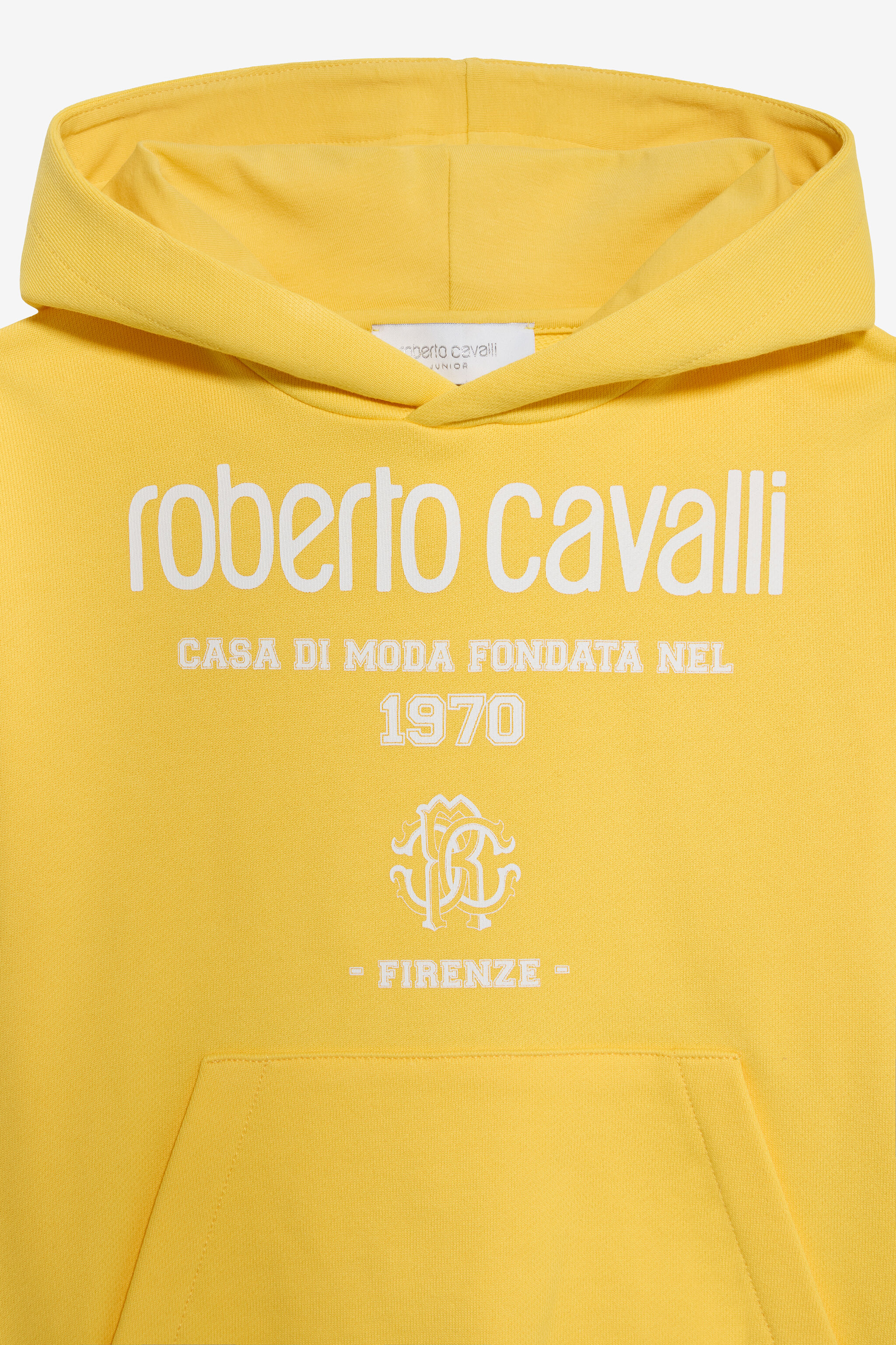 JU Yellow Sweatshirt with Logo Print YELLOW VJT68A-CF050