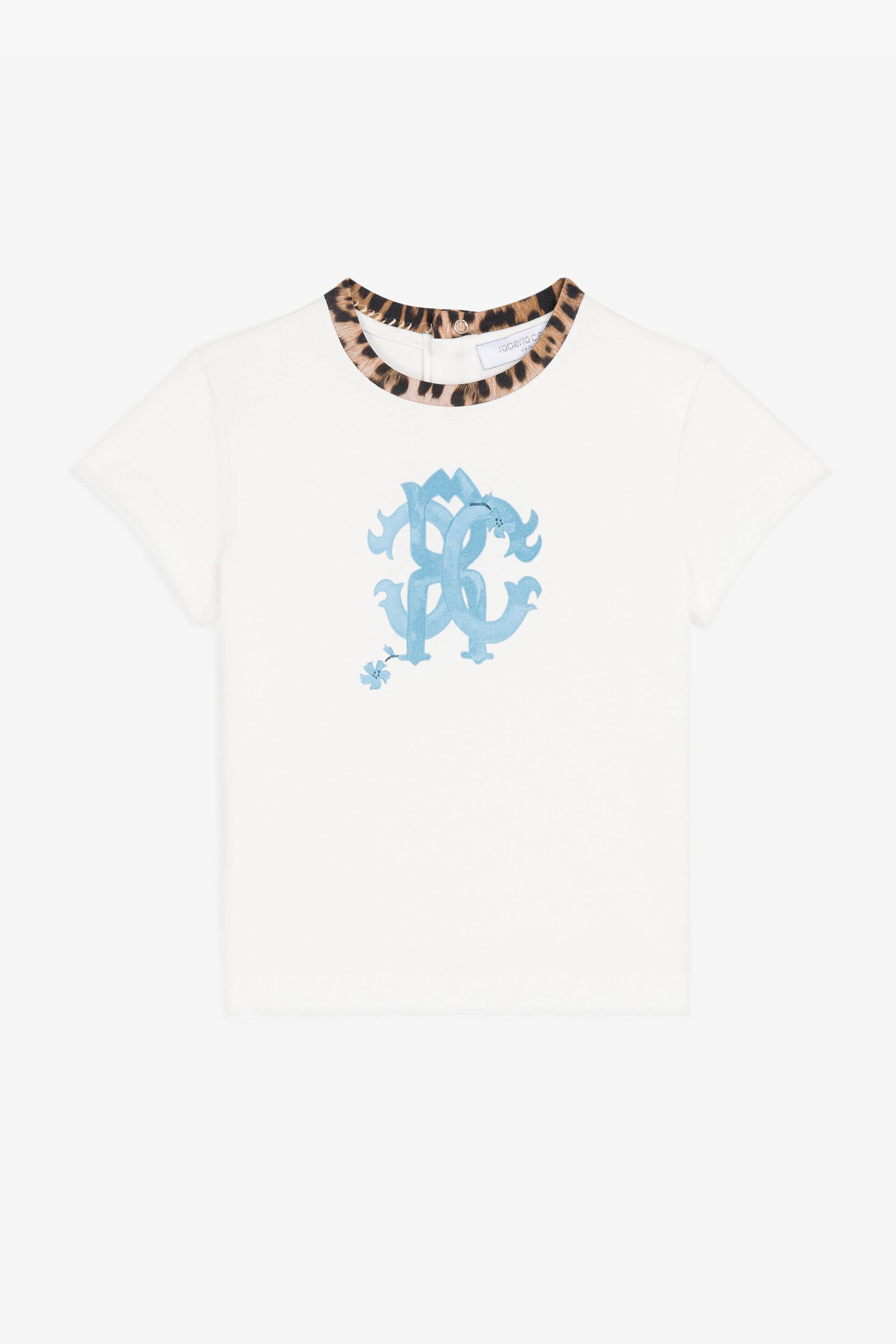 JU RC Monogram-Print Cotton T-Shirt White RJT601-JD001