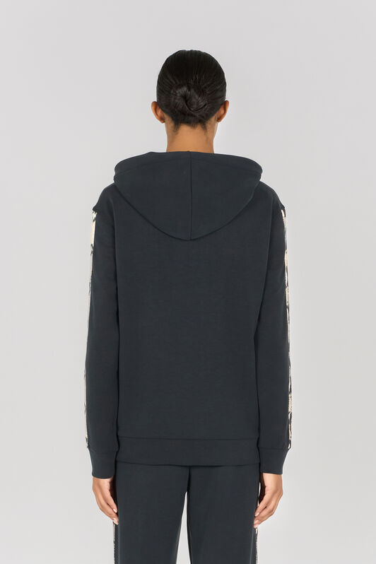 RC Sweatshirt Mit Reißverschluss Und Kapuze Schwarz OOT69A-CF054