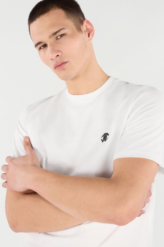 RC T-Shirt with Mirror Snake Monogram RC T-Shirt with Mirror Snake Monogram Blanc VRT61A-JD060