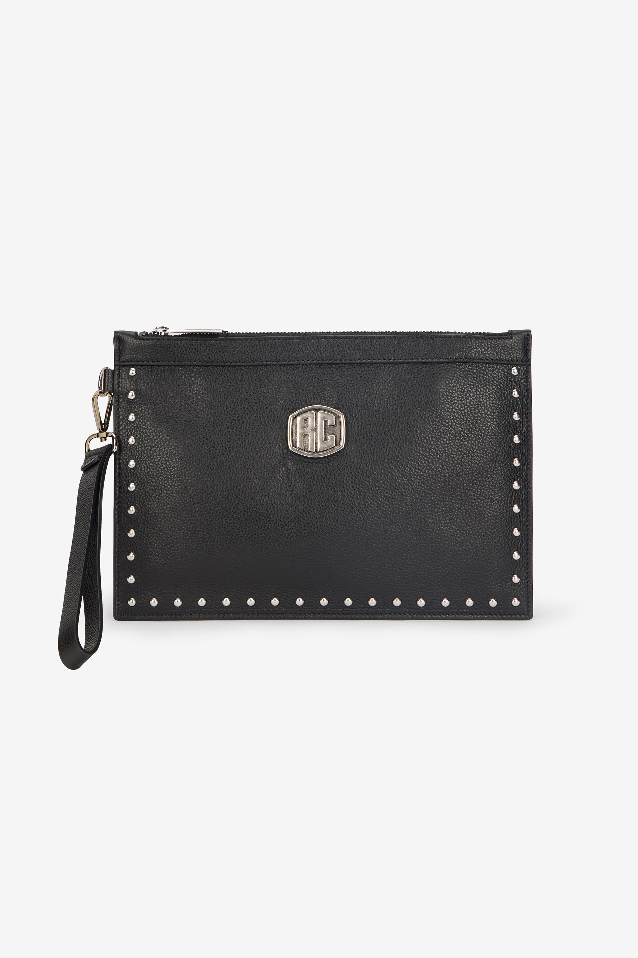 RC Flat Pouch with Studs Black VRB011-PZB05