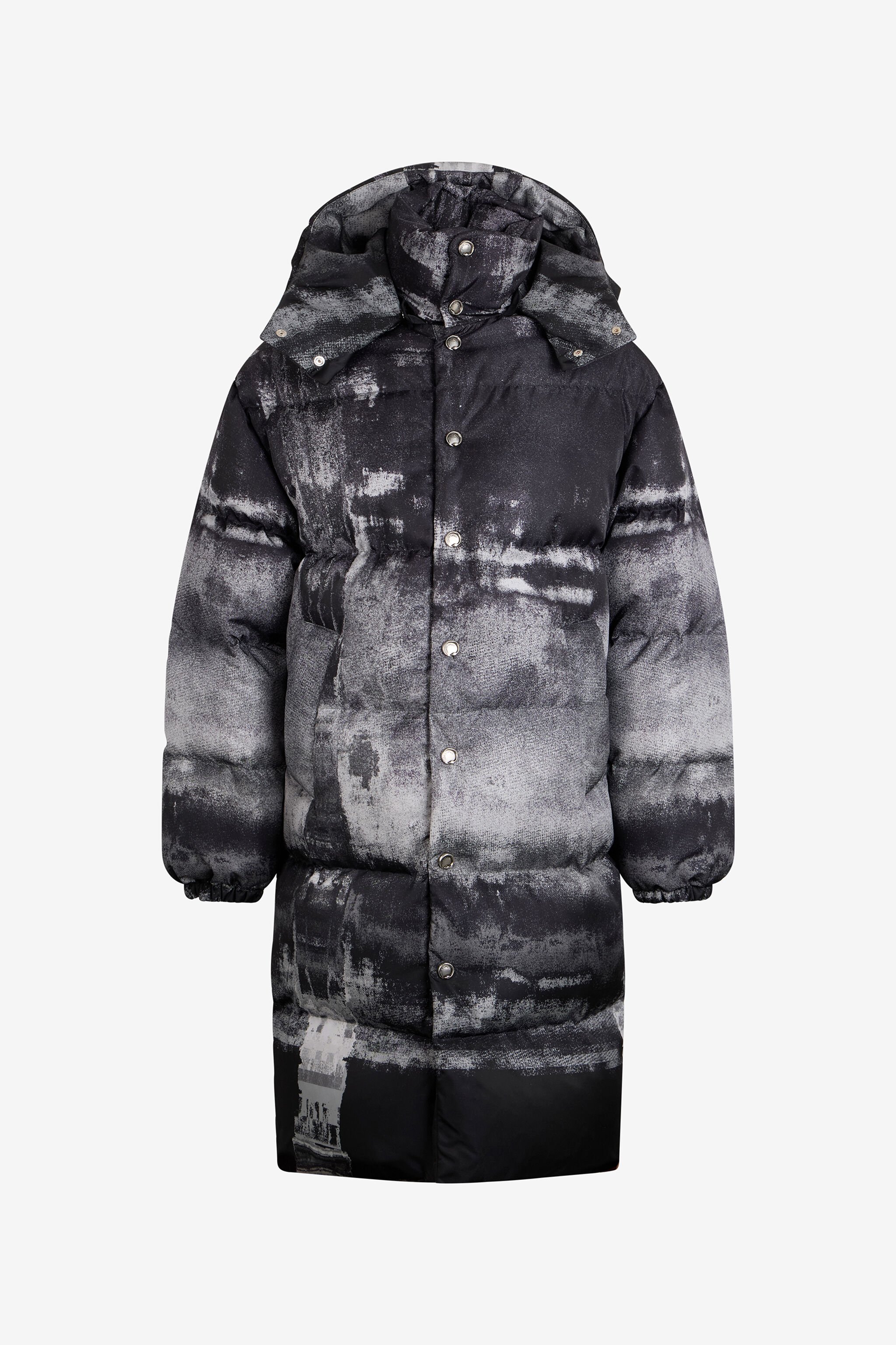 RC Grey Mélange Washed-Effect Down Jacket RC Grey Mélange Washed-Effect Down Jacket GREY MELANGE VNT815-9TP69