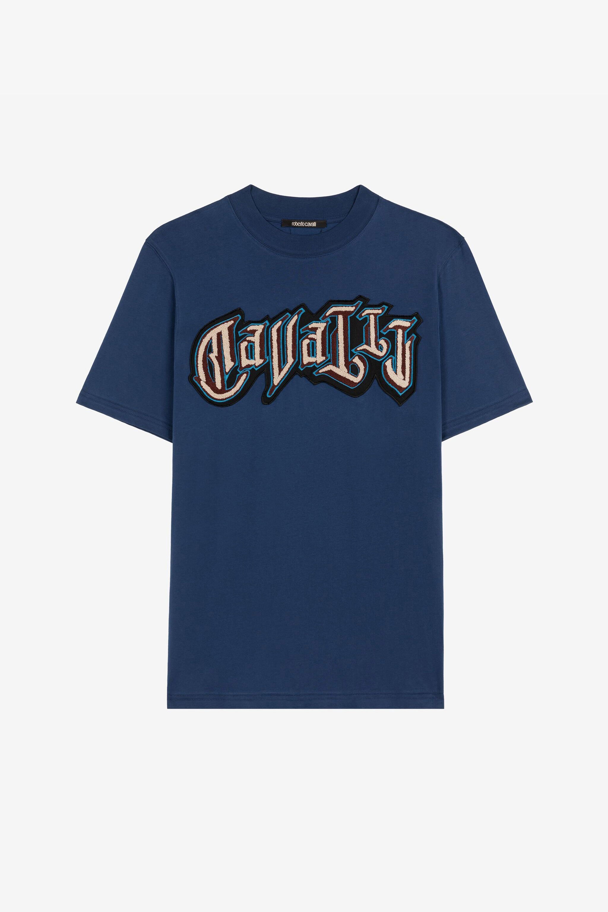 RC Logo print cotton T-shirt Dark blue QRT61C-JD060