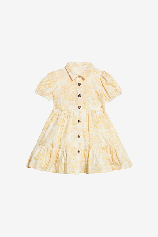 JU Abito Con Stampa Floreale E Monogram RC Giallo UJT117-7MO41