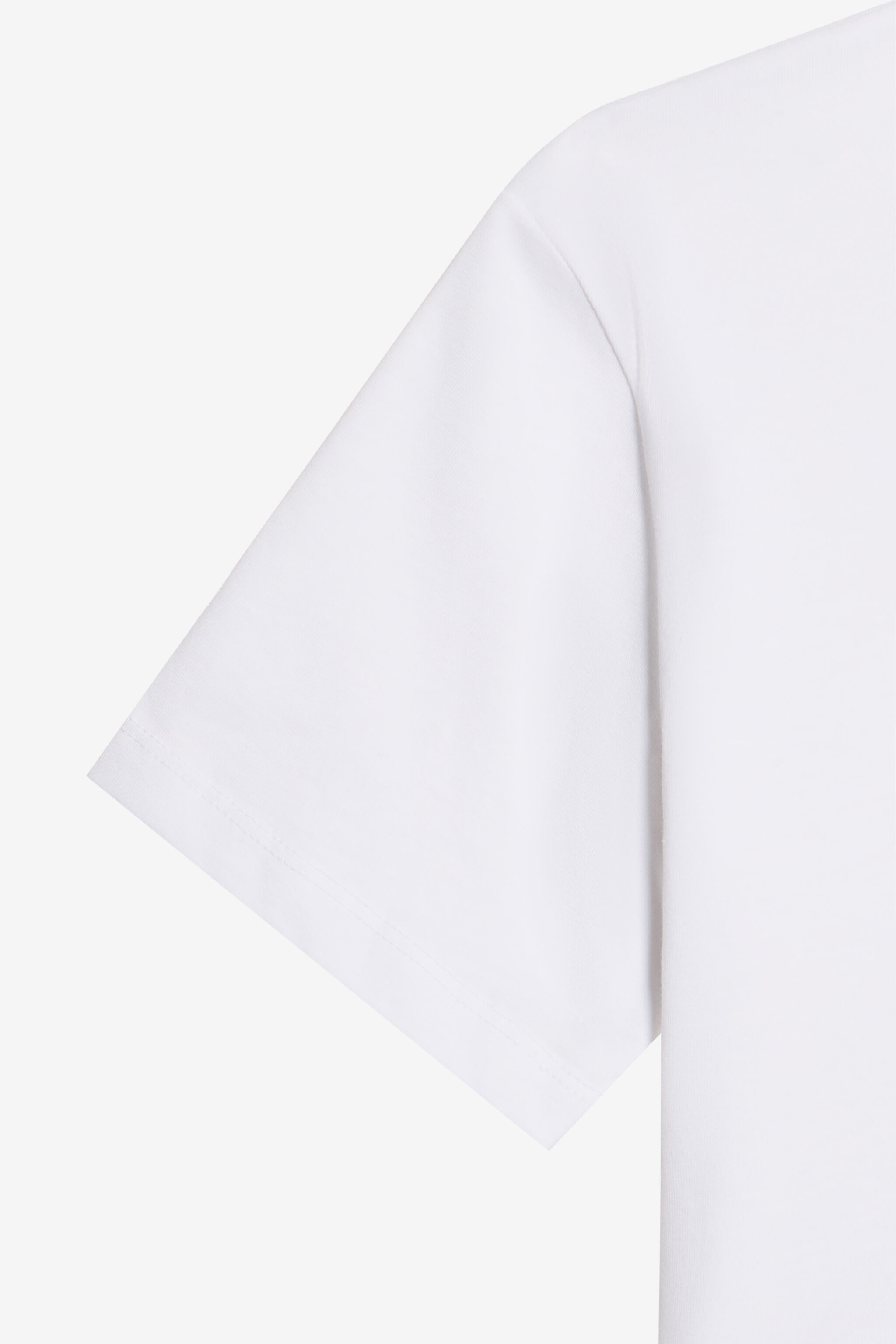 JC Weißes Crop-T-Shirt Mit Print und Logo WHITE WFT63L-5B007