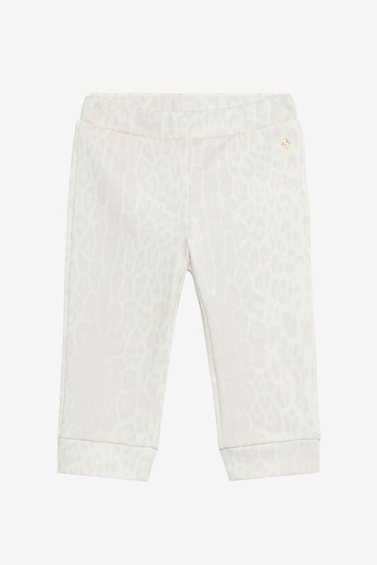 JU Ivory Track Pants with Jaguar Skin AVORY VJT204-5OO52