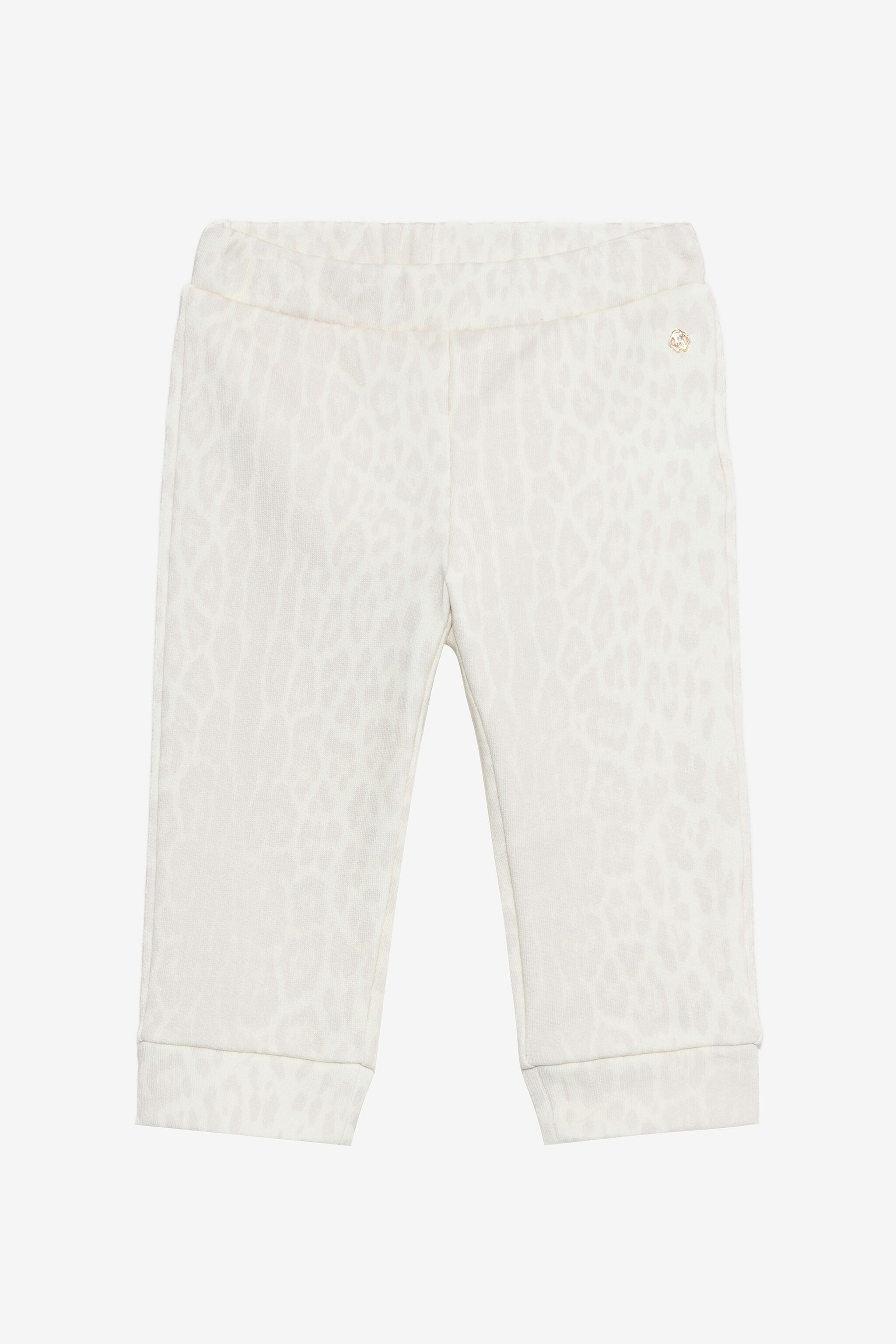 JU Ivory Track Pants with Jaguar Skin AVORY VJT204-5OO52