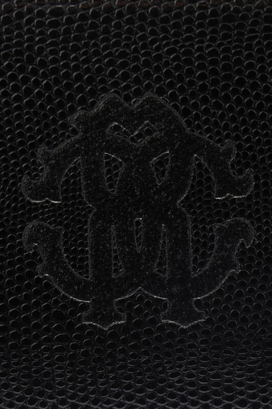 RC Portafoglio in pelle con Monogram RC Nero OOA00B-PZ015