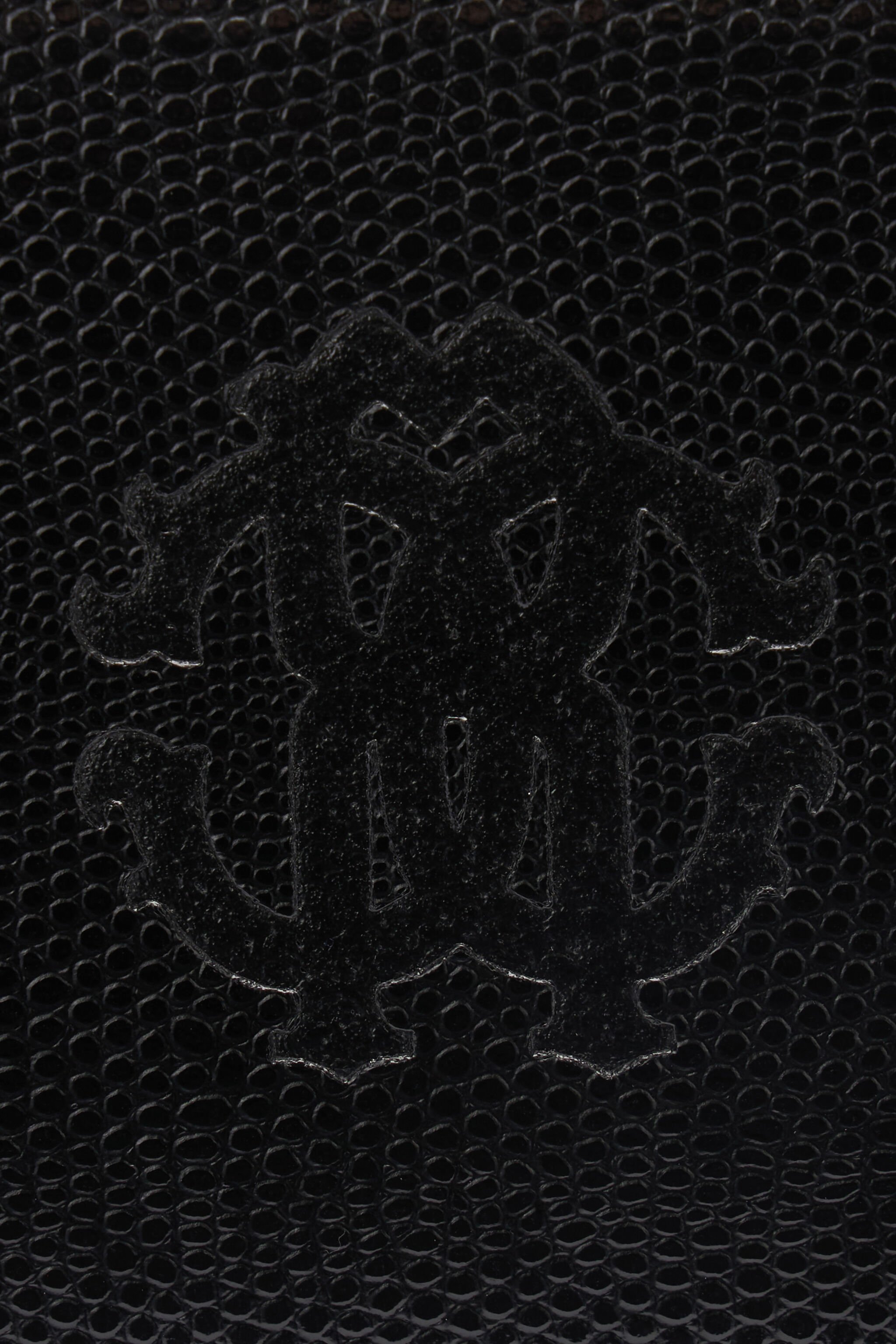 RC Portafoglio in pelle con Monogram RC Nero OOA00B-PZ015