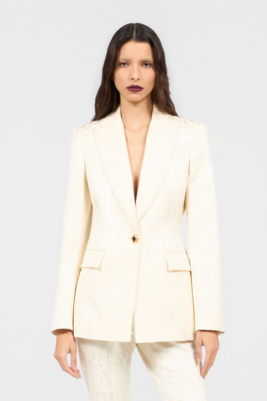 RC Ivory Jacket With Jaguar Motif RC Ivory Jacket With Jaguar Motif IVORY XQT401-TJ033