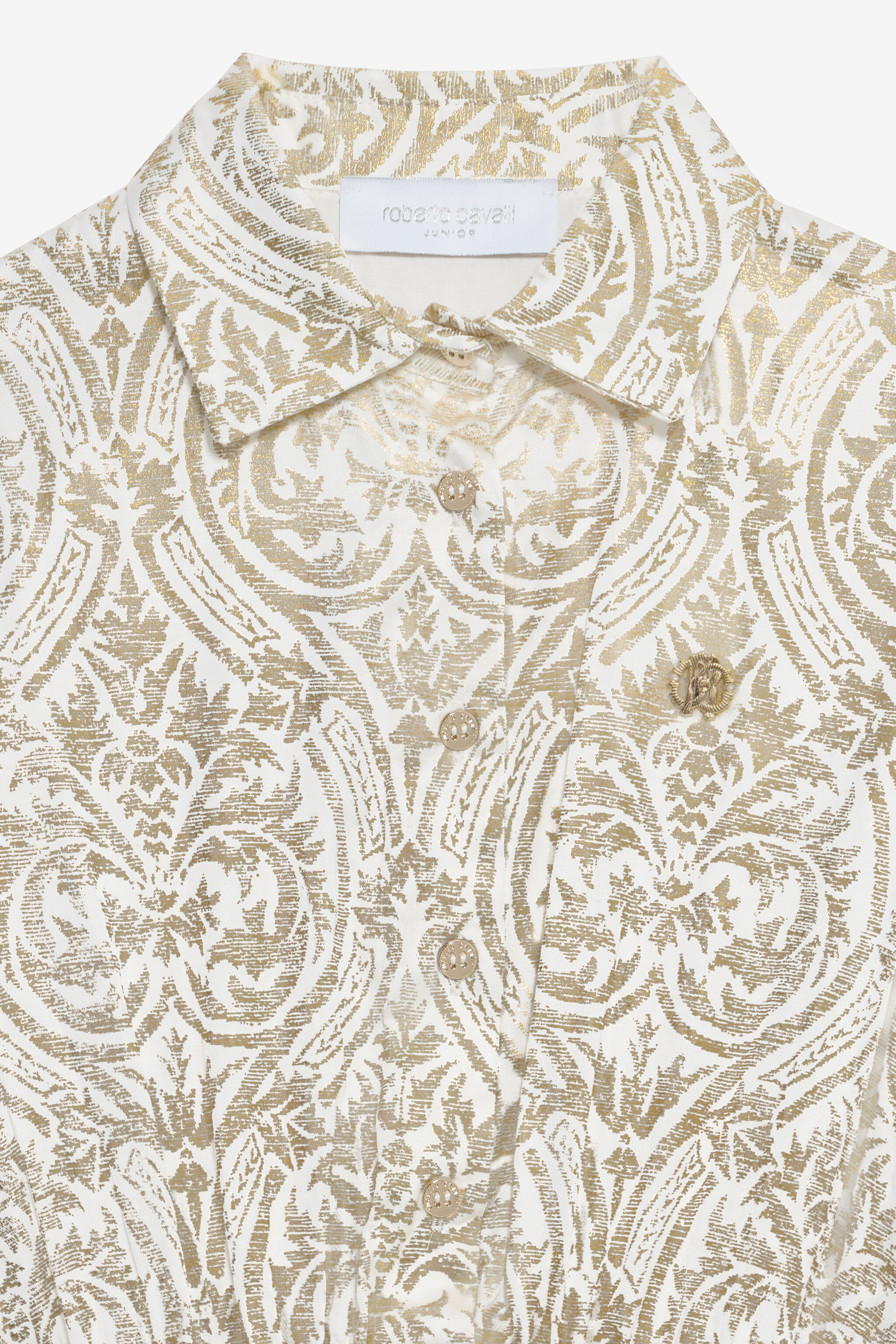 JU Gold Shirt Dress with Floral Print GOLD VJT10B-6DP28