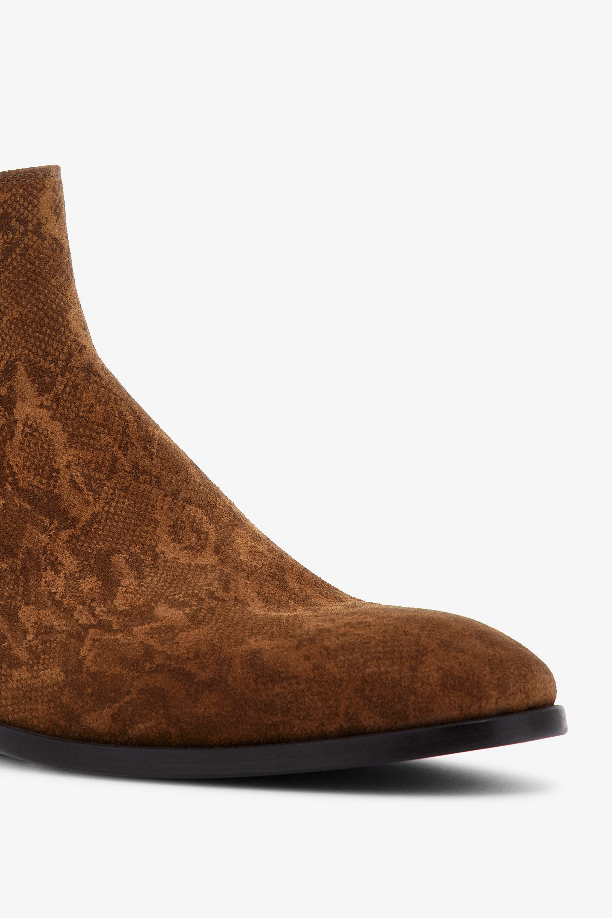 RC Suede Chelsea Boots Brown TRS012-PZ06A