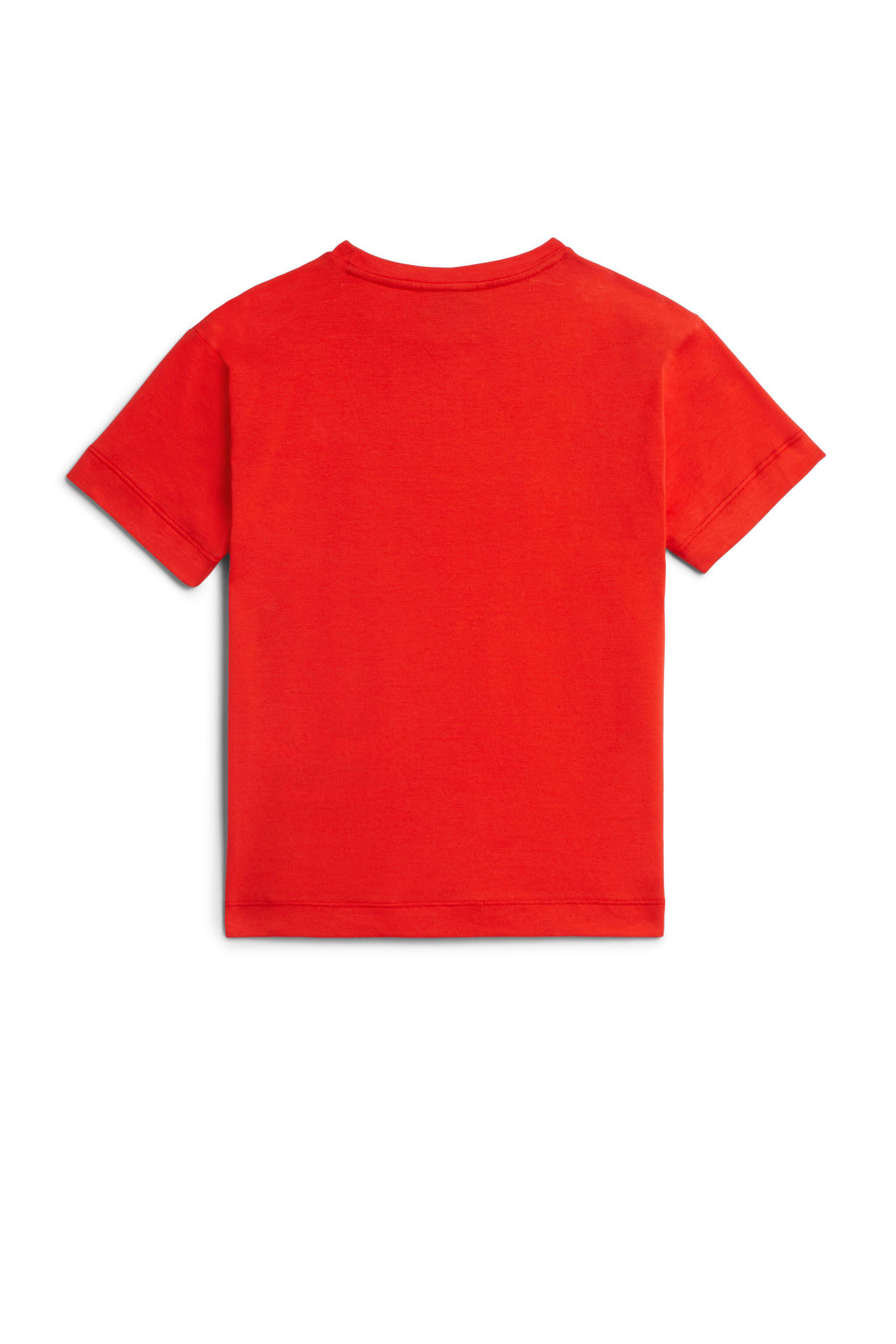 JU Rotes T-Shirt mit Löwen-Print RED/WHITE IJT65C-JV025