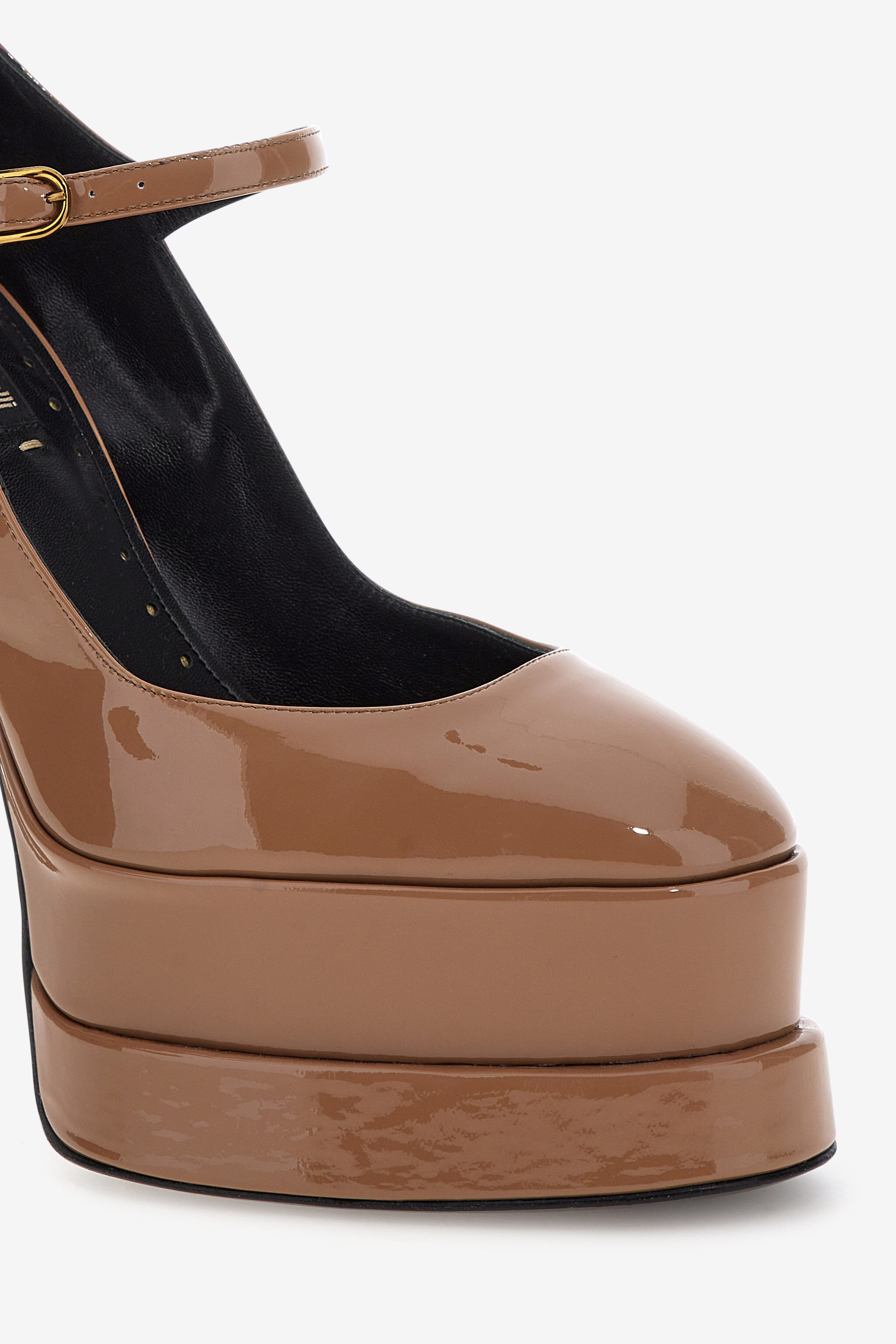 RC Platform sandals with straps Brown SKS006-PZ133
