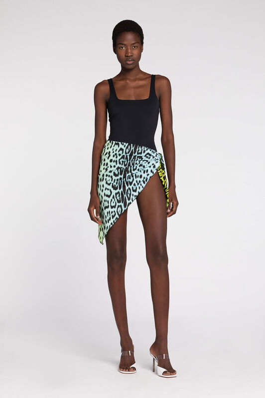 RC Jaguar-Print Sarong RC Jaguar-Print Sarong Light green/Light blue QKW00W-HVF53