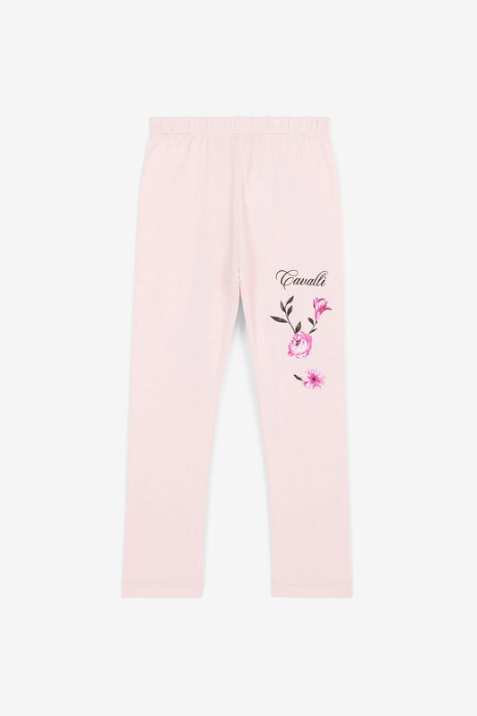 JU Flower-Print Logo Sweatpants JU Flower-Print Logo Sweatpants POUDRE OJT20Q-ISA2J
