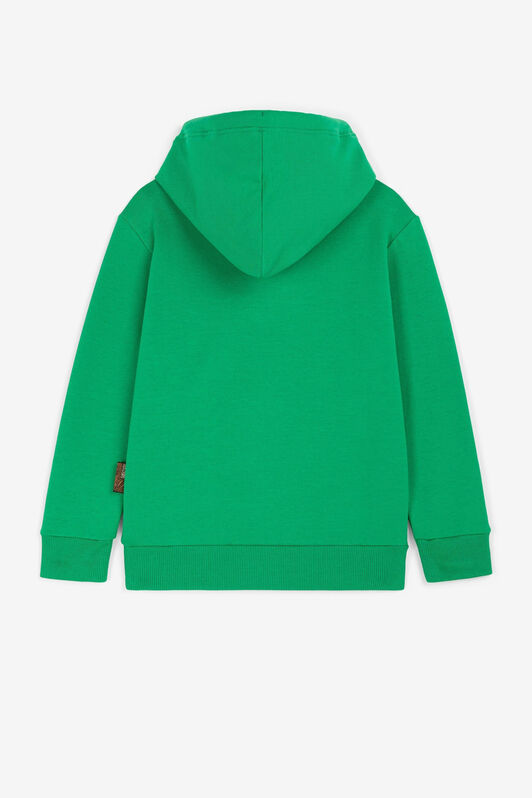 JU Hoodie mit Logo-Patch Grün PJT929-CF050