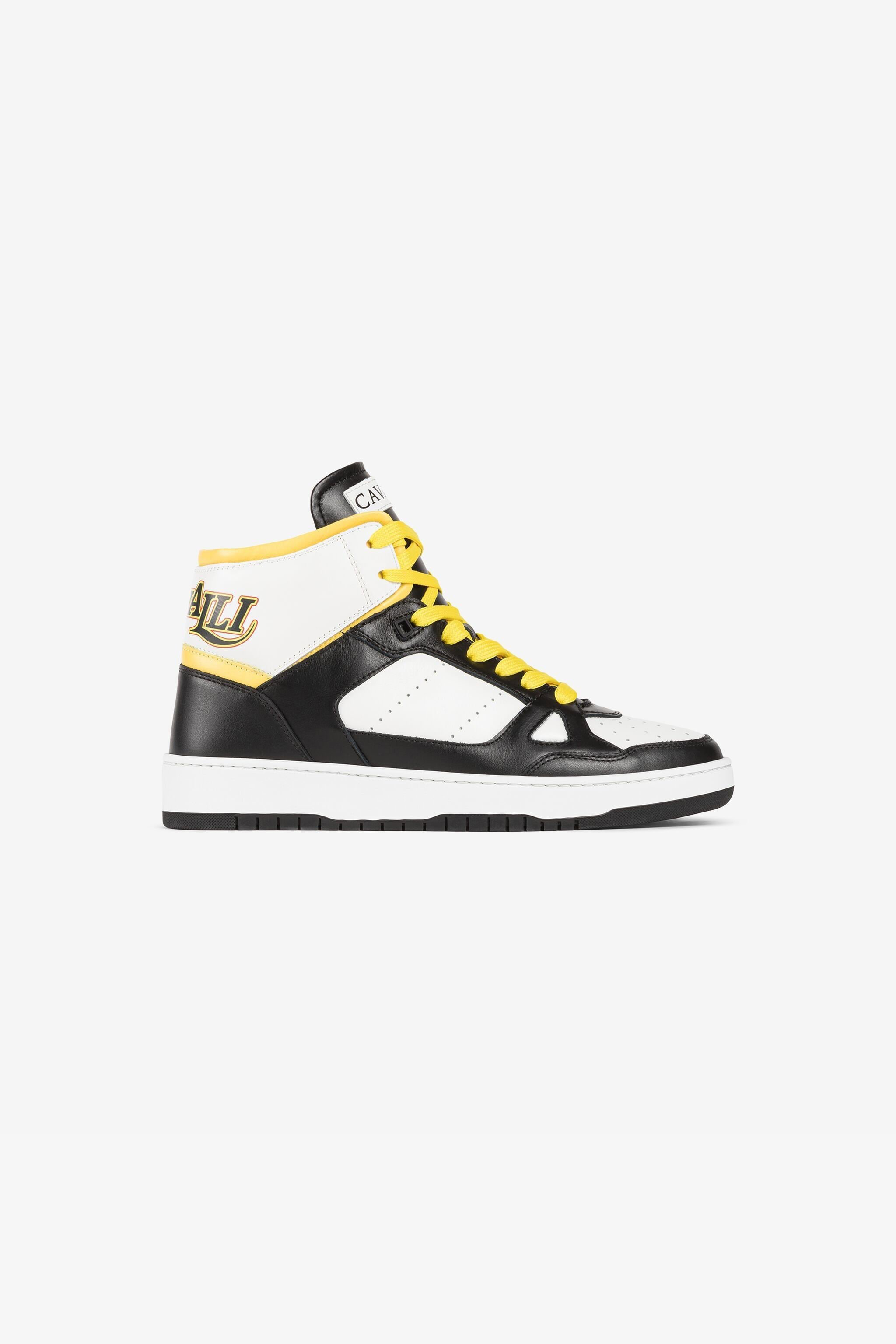 RC Logo-print high-top sneakers Black/White QRS128-PZA79