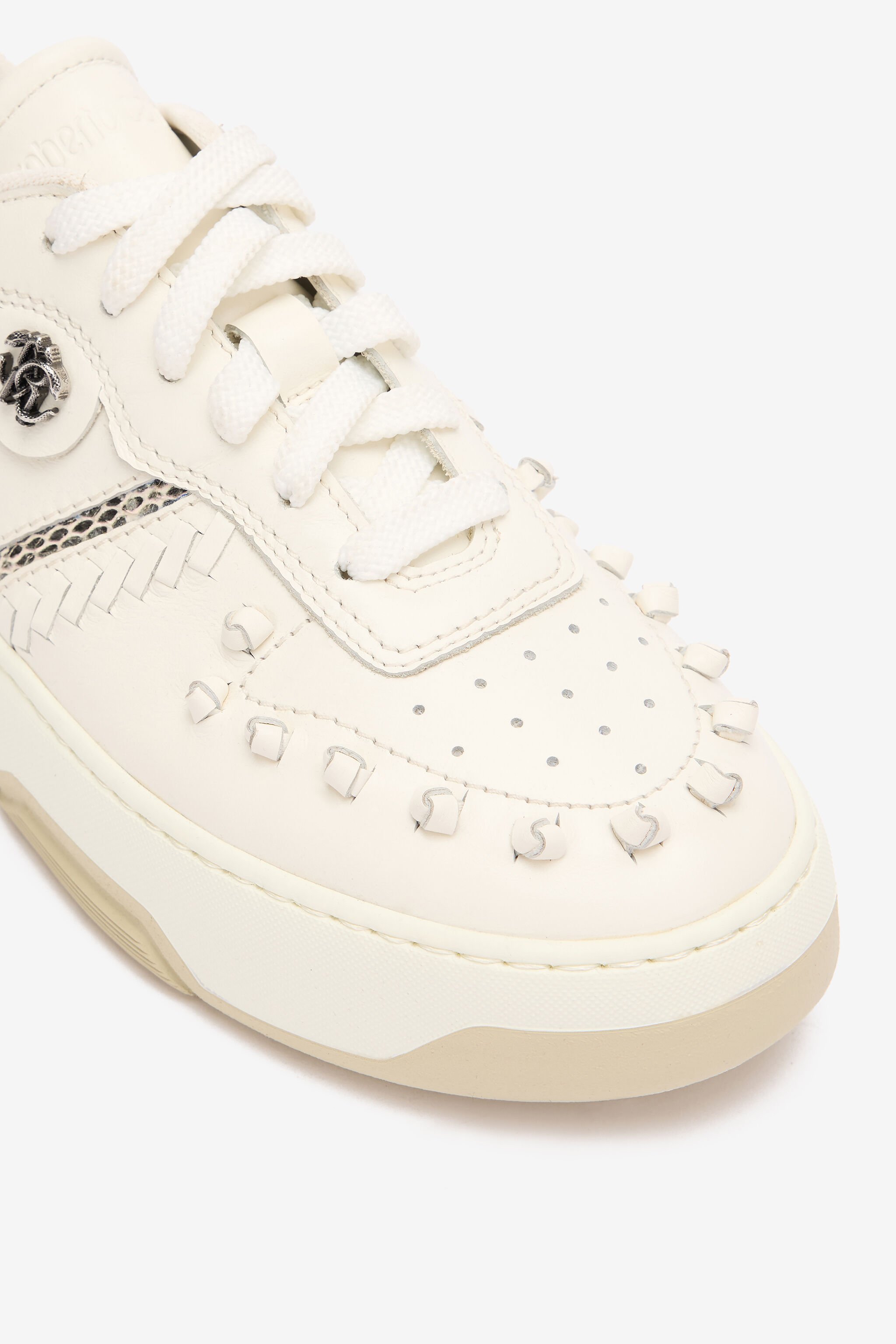 RC Sneakers With Cobra Inserts And Threading White UKS035-PZ94A