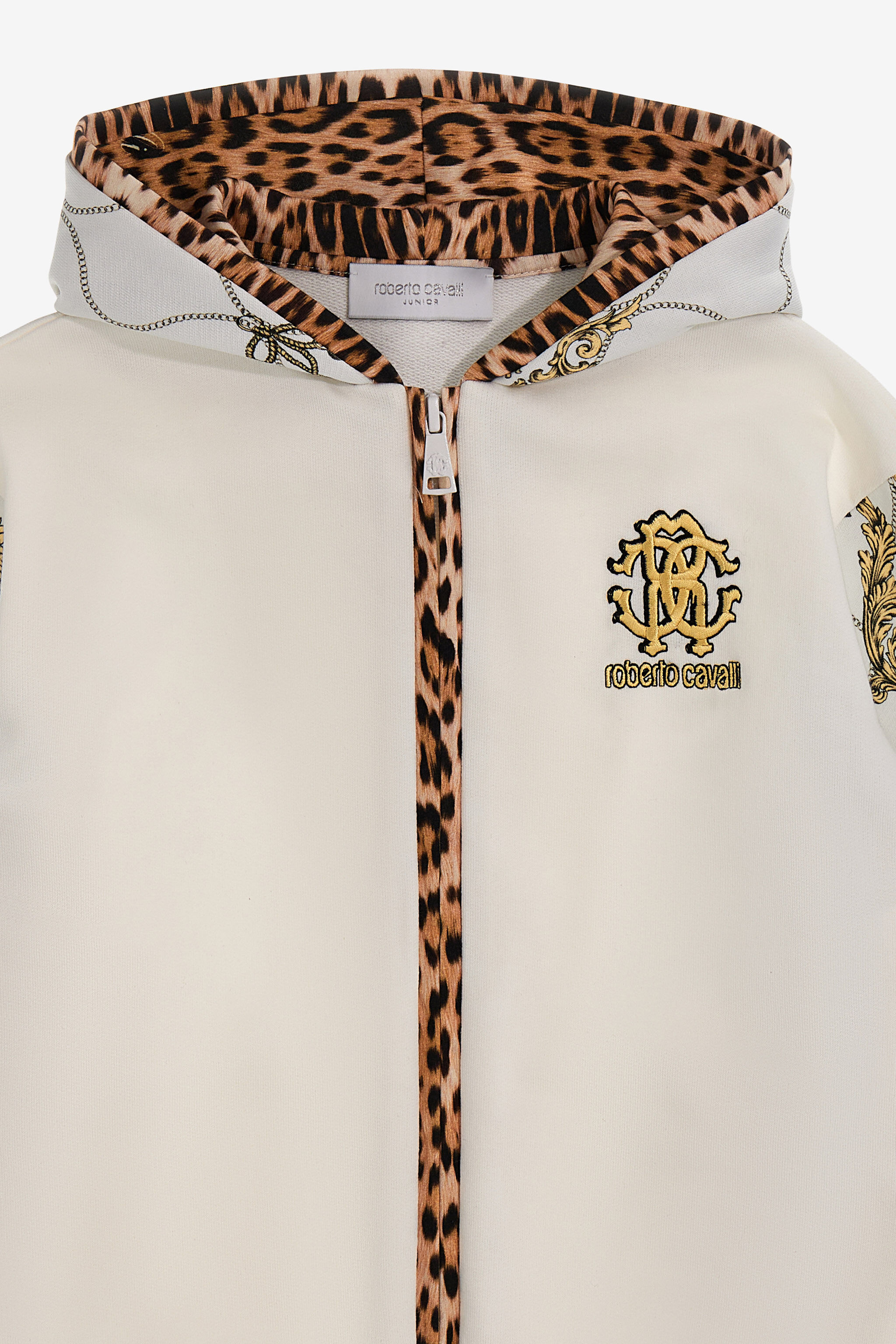 JU Felpa con logo Bianco SJT919-CF050