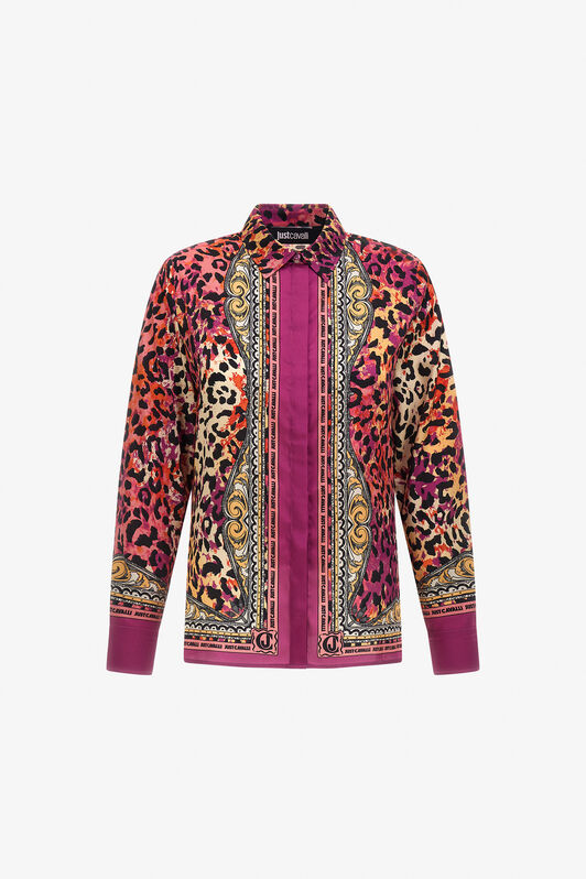 JC Just Cavalli shirt Fuchsia SFT103-SF948