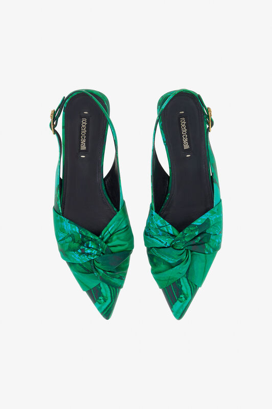 RC Le Pettegole slingback with Malachite print Green TKS100-PZS76