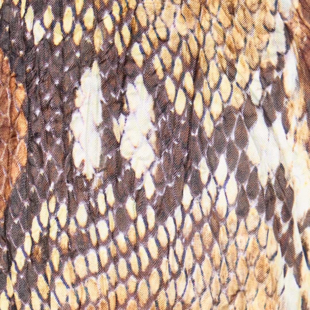 RC Python Print Shirt Bodysuit Light Brown UWT706-4QN93