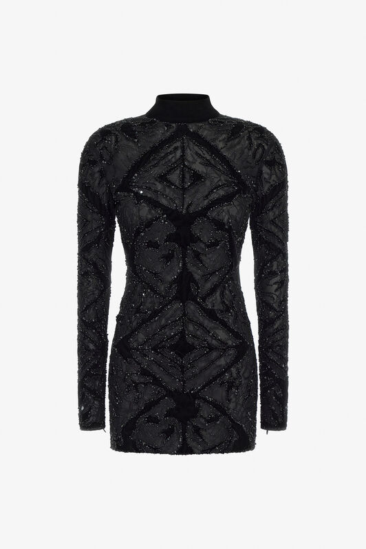 RC Embroidered dress Black TWR160-RT002