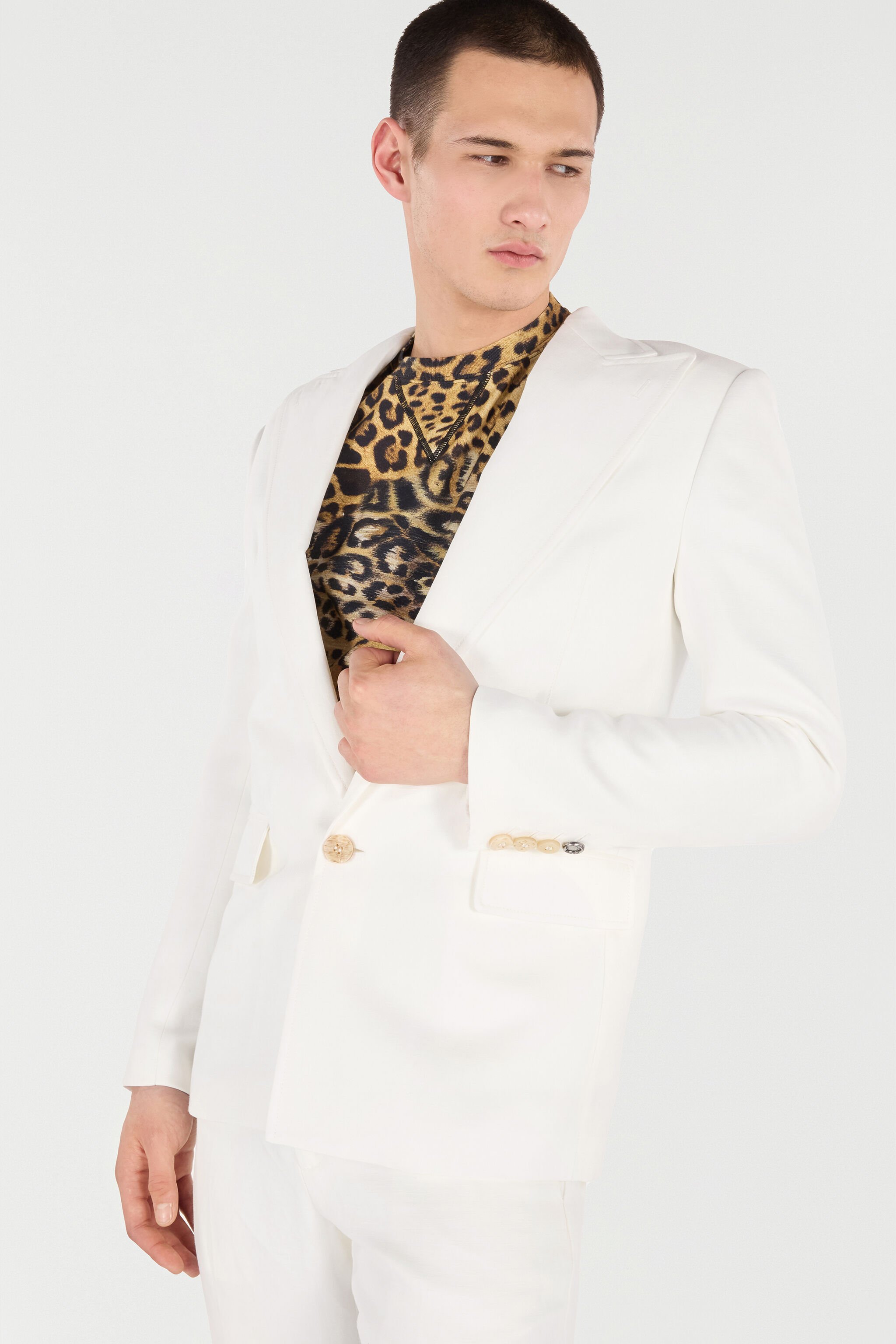 RC Single-Breasted Blazer White URT410-HS003