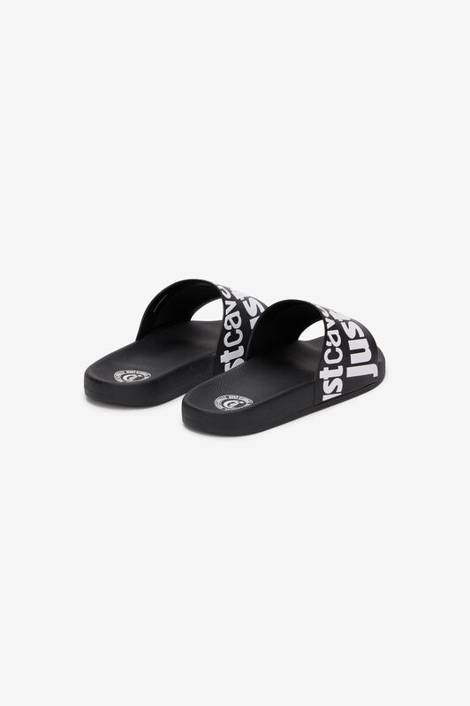 JC Schwarze Slide Sandalen BLACK/WHITE SFS070-SF317