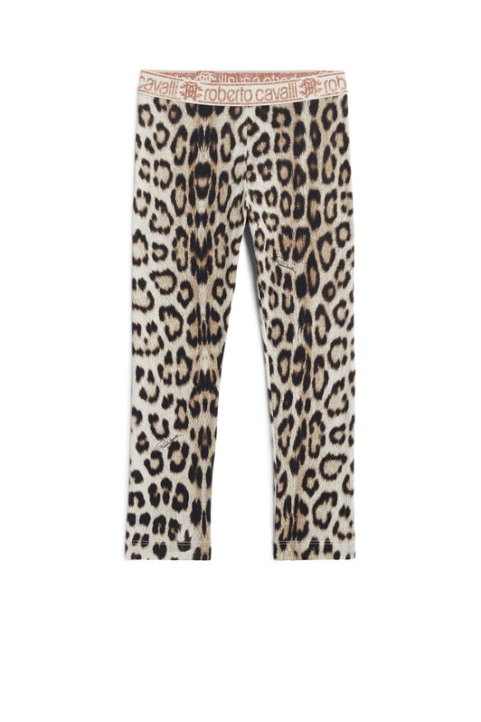 JU Natural Jaguar print leggings JU Natural Jaguar print leggings BEIGE/MILKY/BLACK JJT211-JMQ64