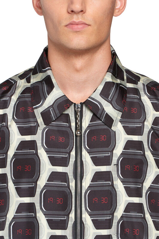 RC Giacca con stampa di orologi BLACK/DAFFODIL IMT802-7GR10