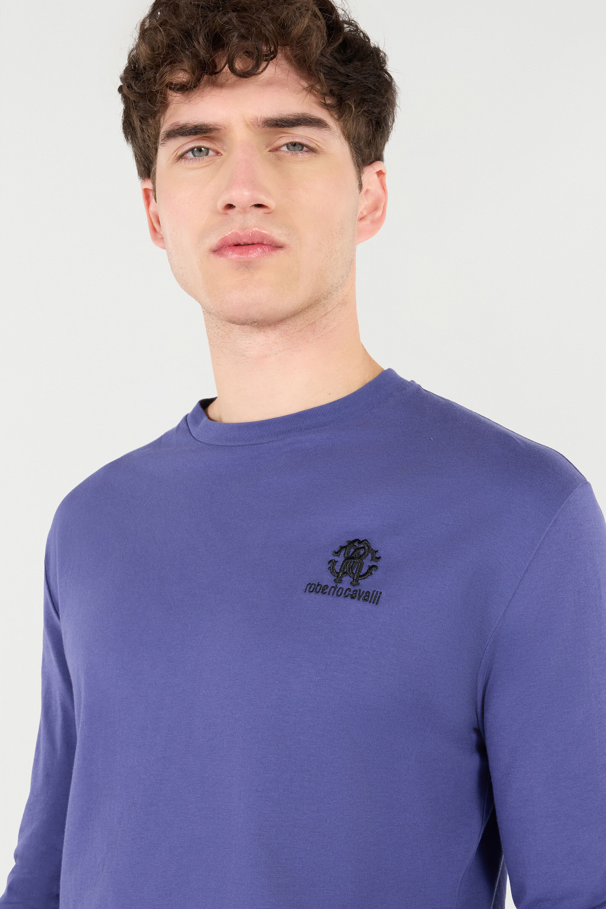 RC T-Shirt Mit Langen Ärmeln Und Monogramm RC Navy POT61A-JD060
