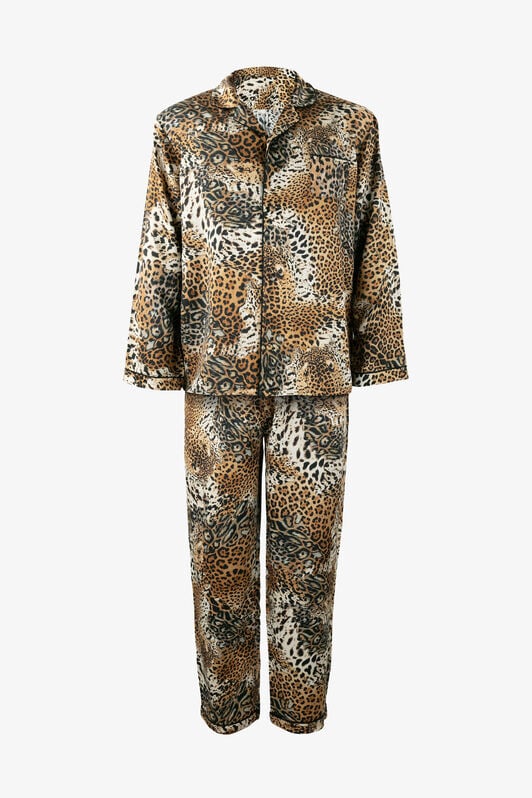 HO Seidenschlafanzug mit Jaguar Skin Print JAGUAR SKIN VALH08-IH017