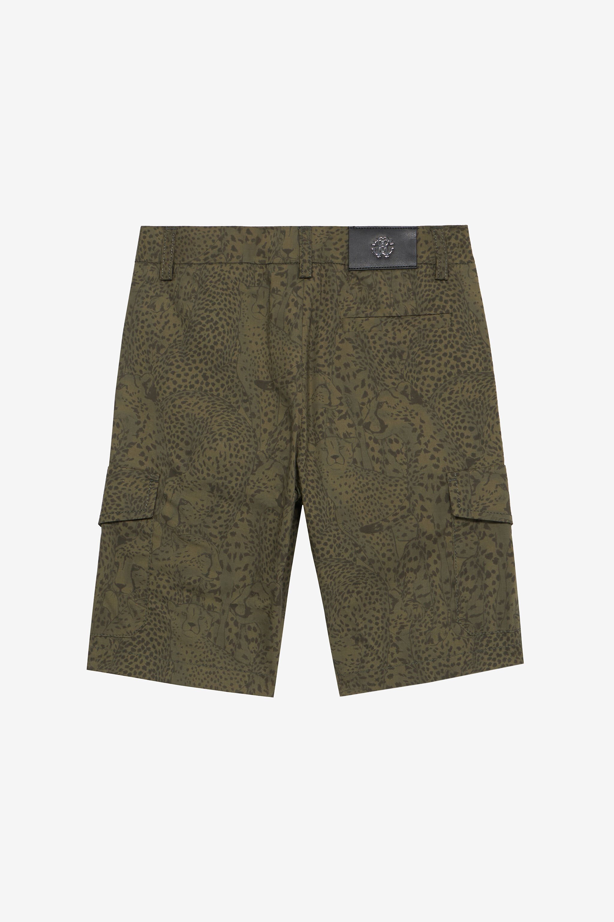 JU Bermuda Con Stampa Ghepardi MILITARY GREEN UJT25C-7MO35