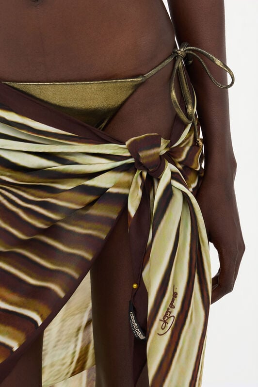 RC Silk Pareo with Ray Of Gold print RC Silk Pareo with Ray Of Gold print SAHARA WWI005-SQS34