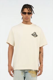 JC T-shirt Crema Con Stampa Logo OFF WHITE VFT071-VF115