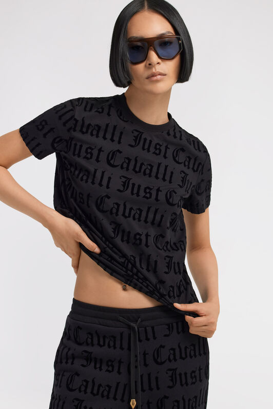 JC T-shirt Just Cavalli Nero TFT095-TF151