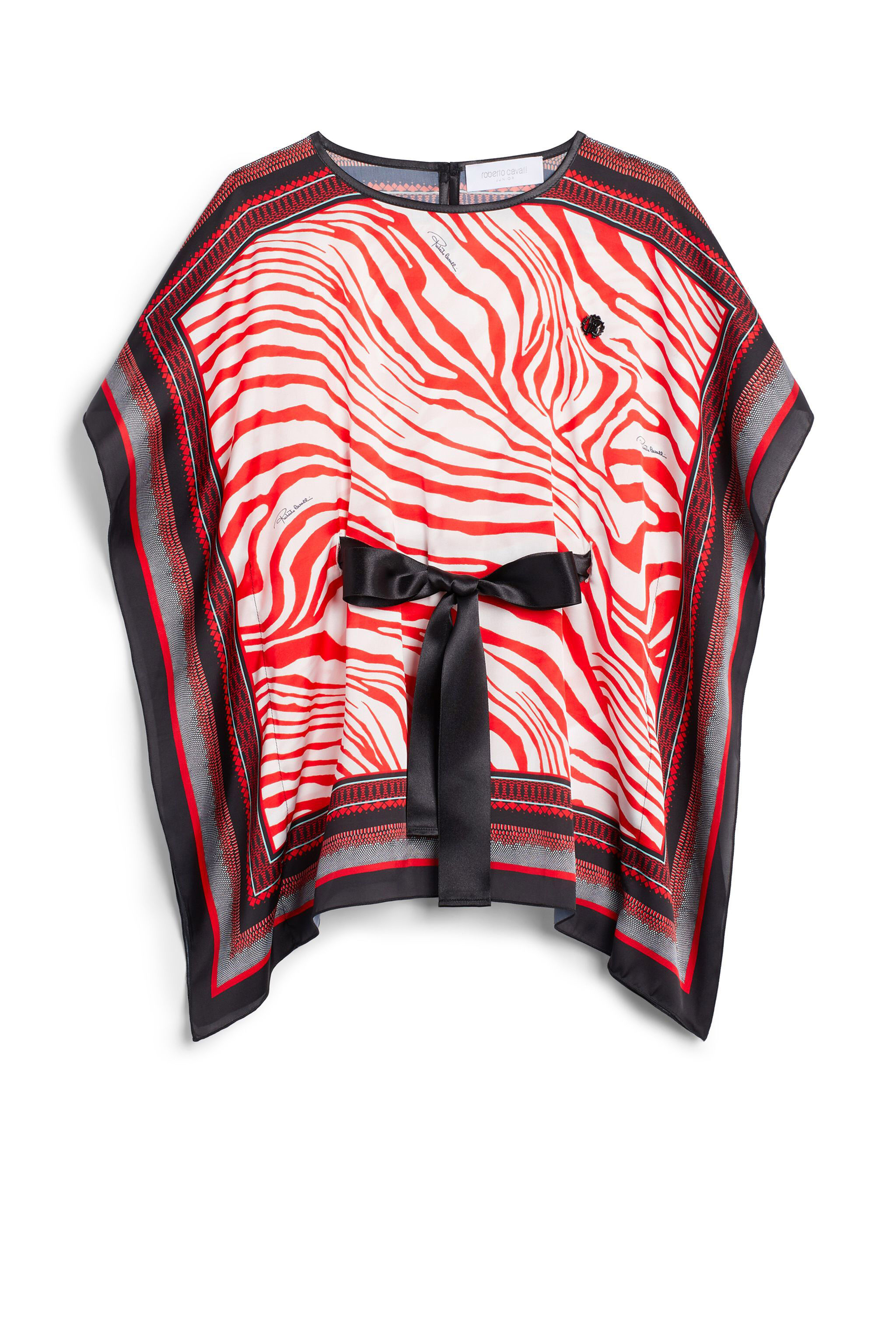 JU Zebra Foulard print kaftan RED/MULTICOLOR IJT700-FXQ72