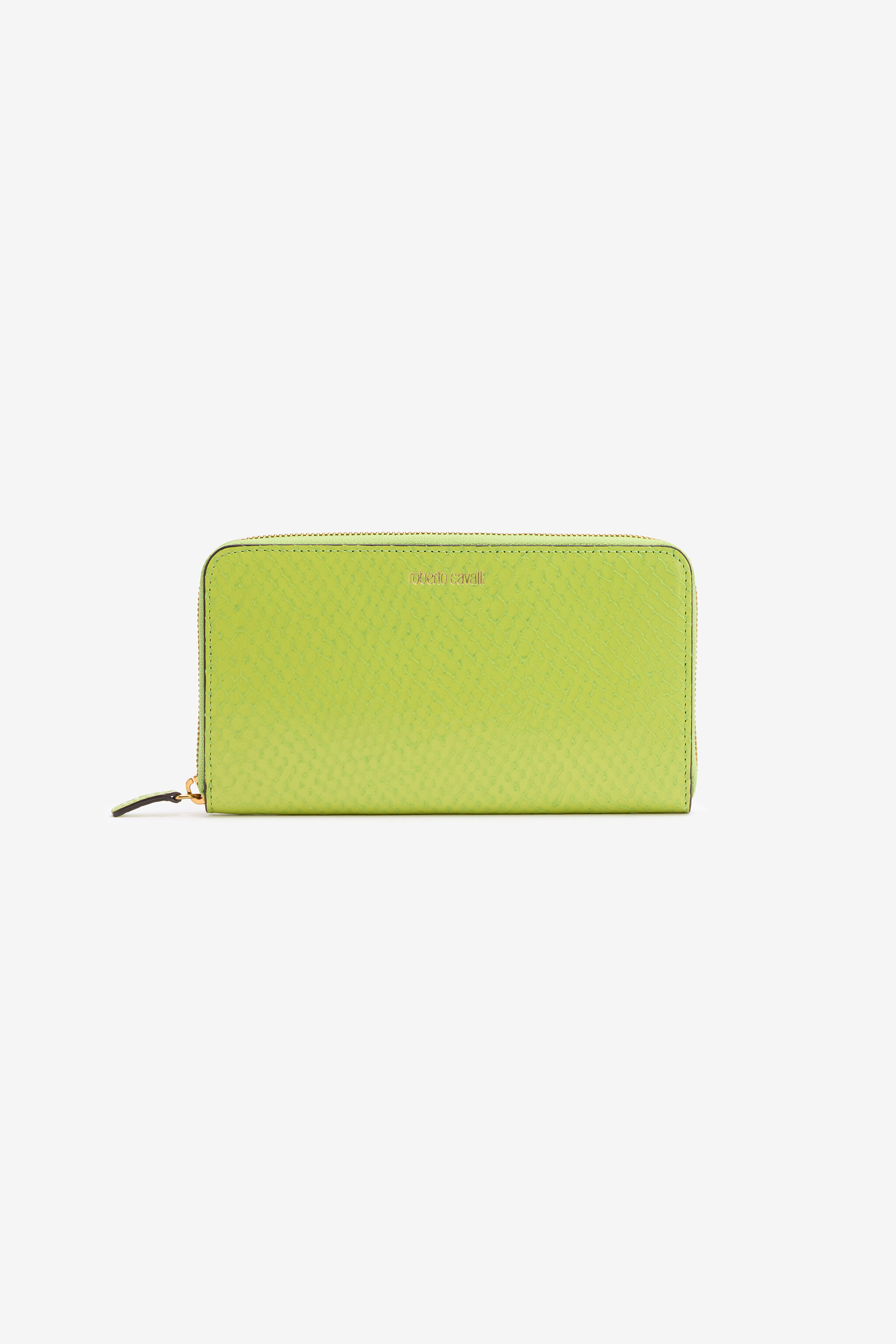 RC Cartera efecto serpiente con logotipo Verde claro TKA006-PZV98