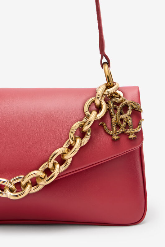RC Shoulder Bag with Chain and Charm RC Shoulder Bag with Chain and Charm Red VKB015-PNE02