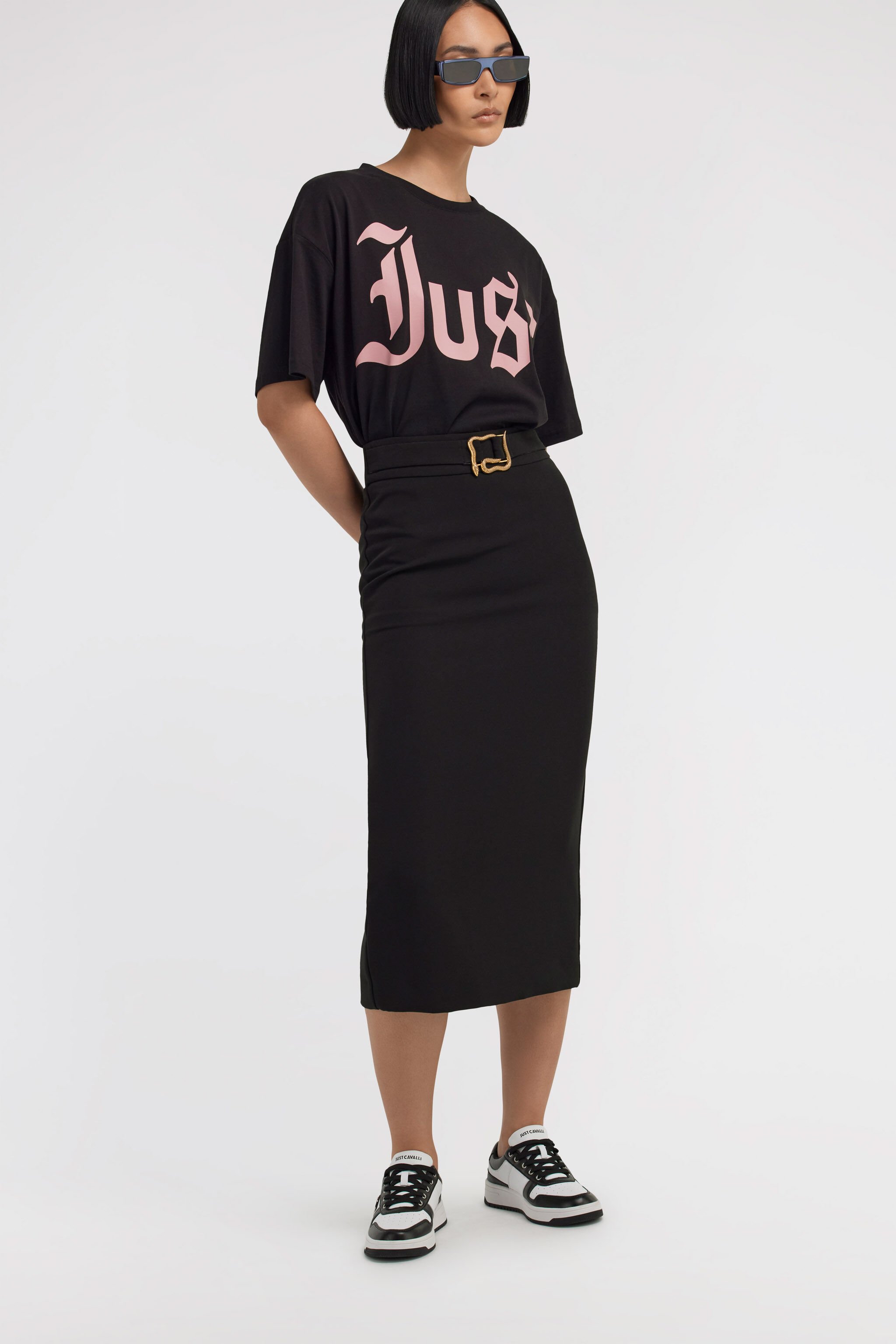 JC Just Cavalli Skirt Black TFT093-TF139