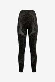 ${brand} Leggings aus Devoré-Chenille mit ornamentalem Print ${colorDescription} ${masterID}