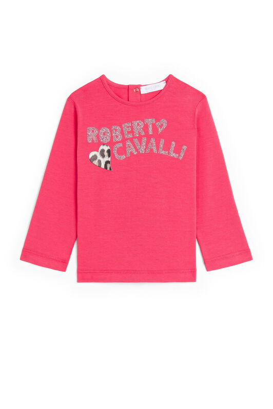 JU Logo-print round-neck sweatshirt JU Logo-print round-neck sweatshirt ROUGE RED LJT642-JV025