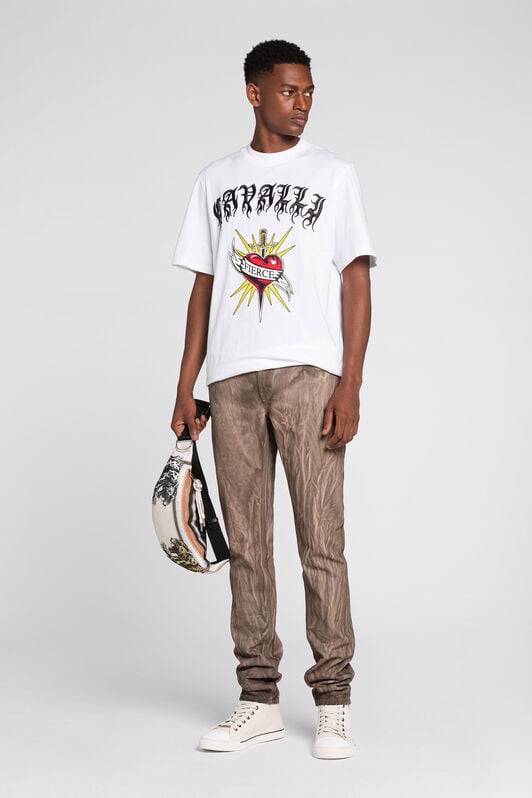 RC Fierce print short-sleeve T-shirt RC Fierce print short-sleeve T-shirt White QRT61M-JD060