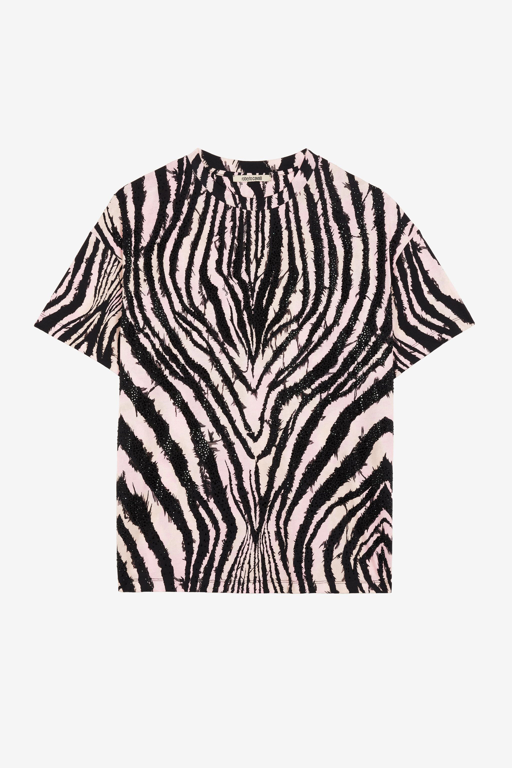 RC T-shirt con stampa Freedom Nero/Rosa OKT62D-3PC80