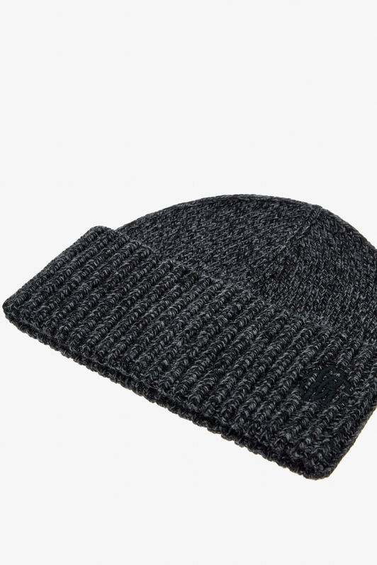 RC Grey Wool Cashmere Blend Hat With Monogram Rc Grey NOZ00D-MQ015
